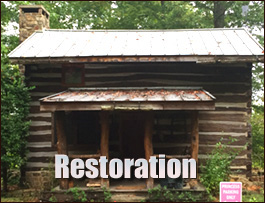 Historic Log Cabin Restoration  Gloucester, North Carolina